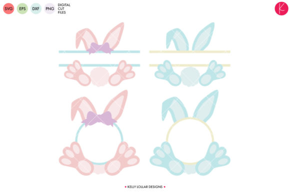 Download Bunny Monogram Frames Pack - Bunny monogram Collection
