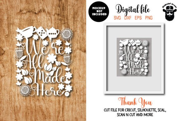 Download We're All Made Here PaperCut Design - Papercut design Collection